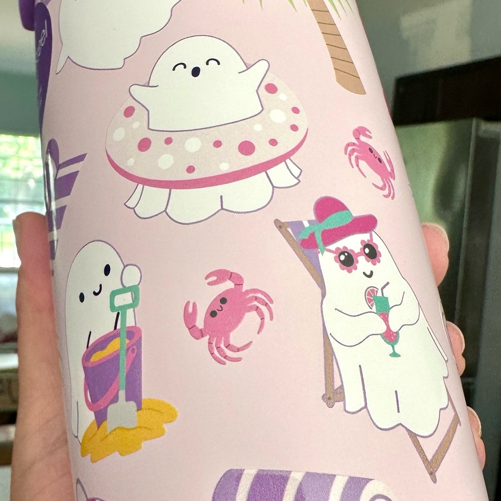 🦋Halloween Summerween OCS Designs Pink
Stainless Steel Tumbler Ghost Beach - Picture 2 of 5